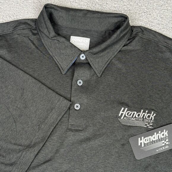 Hendrick Collection Automotive Group Polo Shirt Mens 3XL Gray Hydrovent Golf NWT - Picture 1 of 12